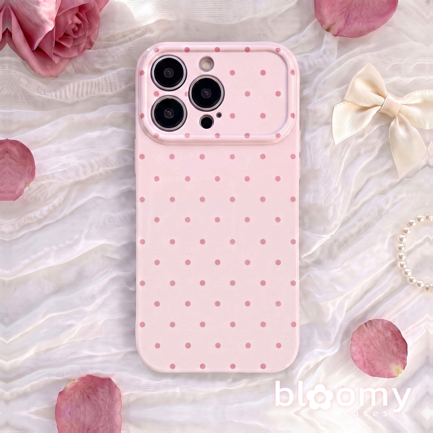 Blush Polka Dot iPhone Case - iPhone 16 series and earlier