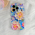 Blue Cream Bouquet iPhone Case
