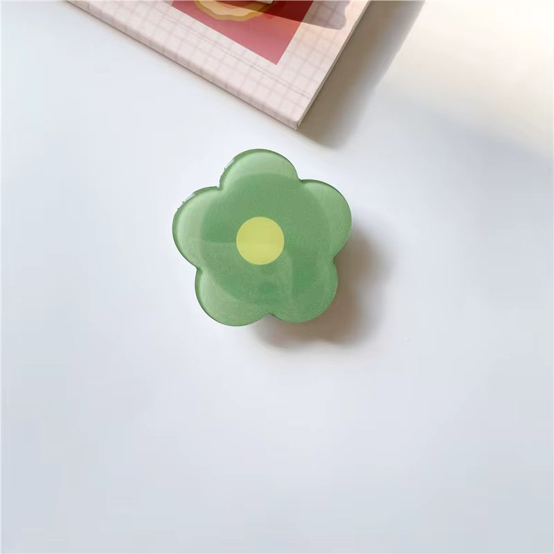 Grüne Blumen -Acryl -Pop -Sockel