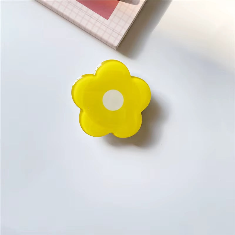 Yellow Flower Acrylic Pop Socket