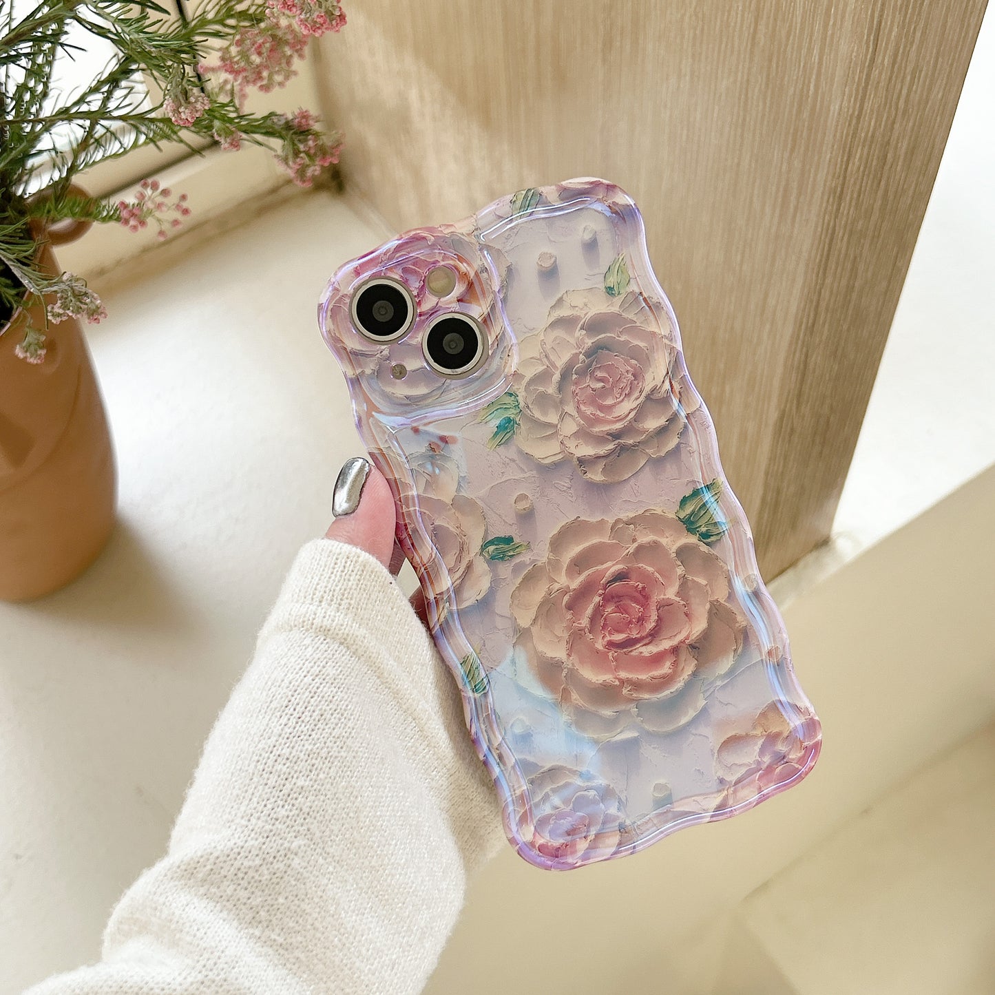 English Garden Rose iPhone case with floral design