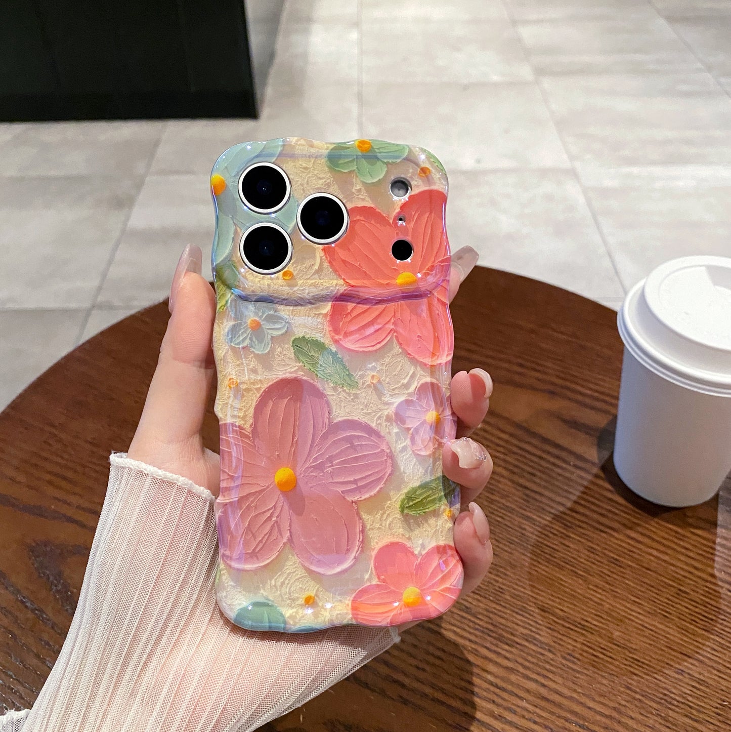 Coral Poppy Patch iPhone Case