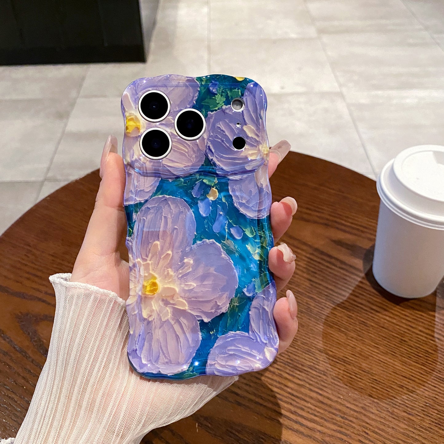 Monet Garden Blue iPhone Case