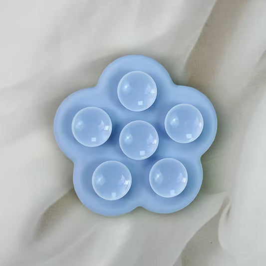 Blue Flower Suction Pop Socket