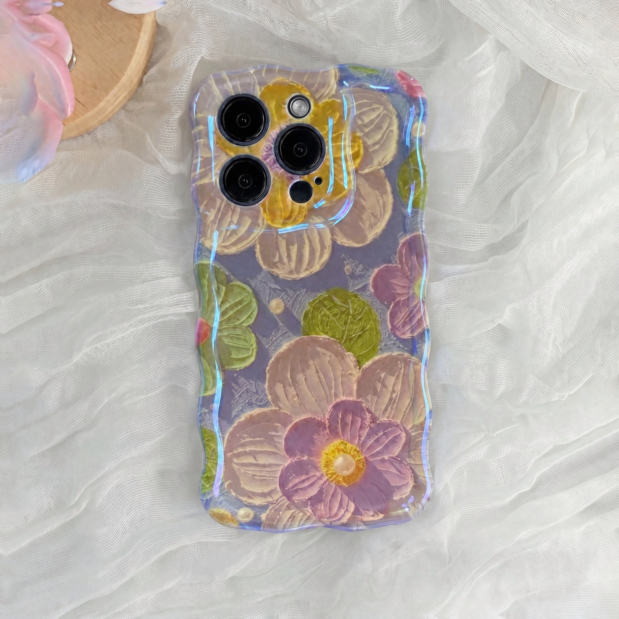 Pastel Bouquet Blue iPhone Case