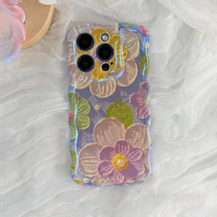 Pastel Bouquet Blue iPhone Case