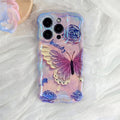 Beauty Butterfly Purple iPhone Case