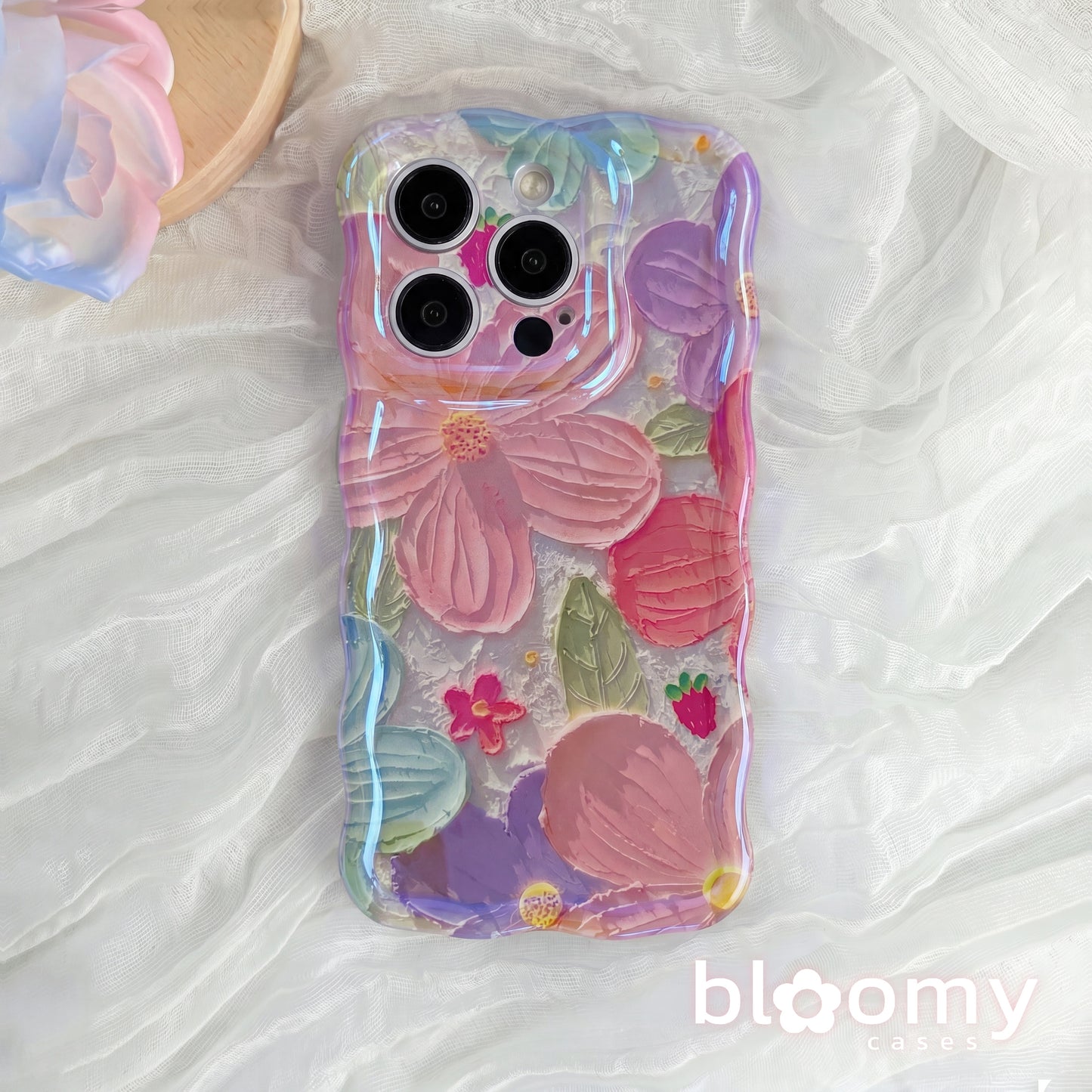 Berry Blossom Pink iPhone Case