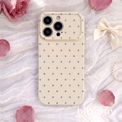 Vanilla Polka Dot iPhone Case - iPhone 16 series and earlier
