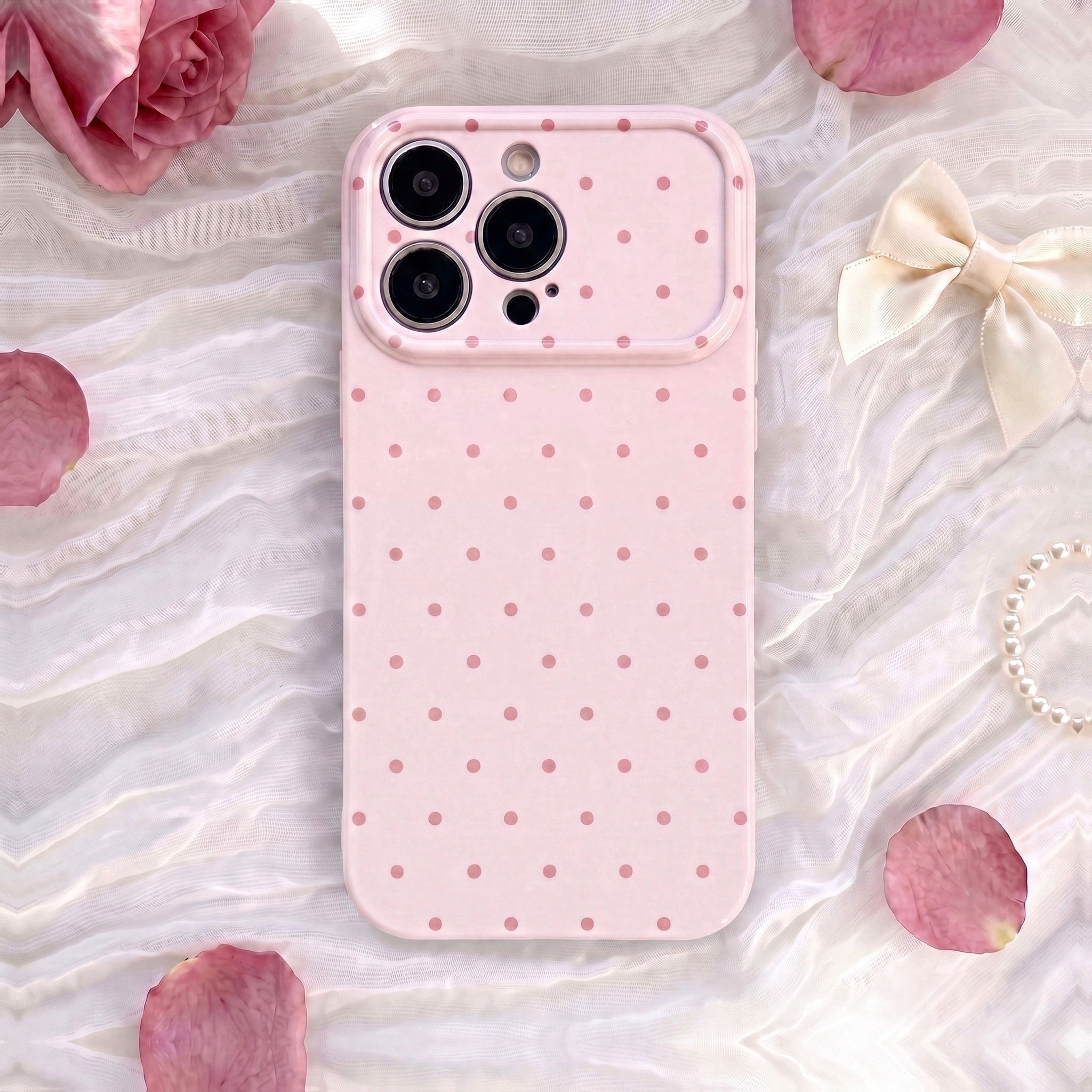Blush Polka Dot iPhone Case - iPhone 16 series and earlier