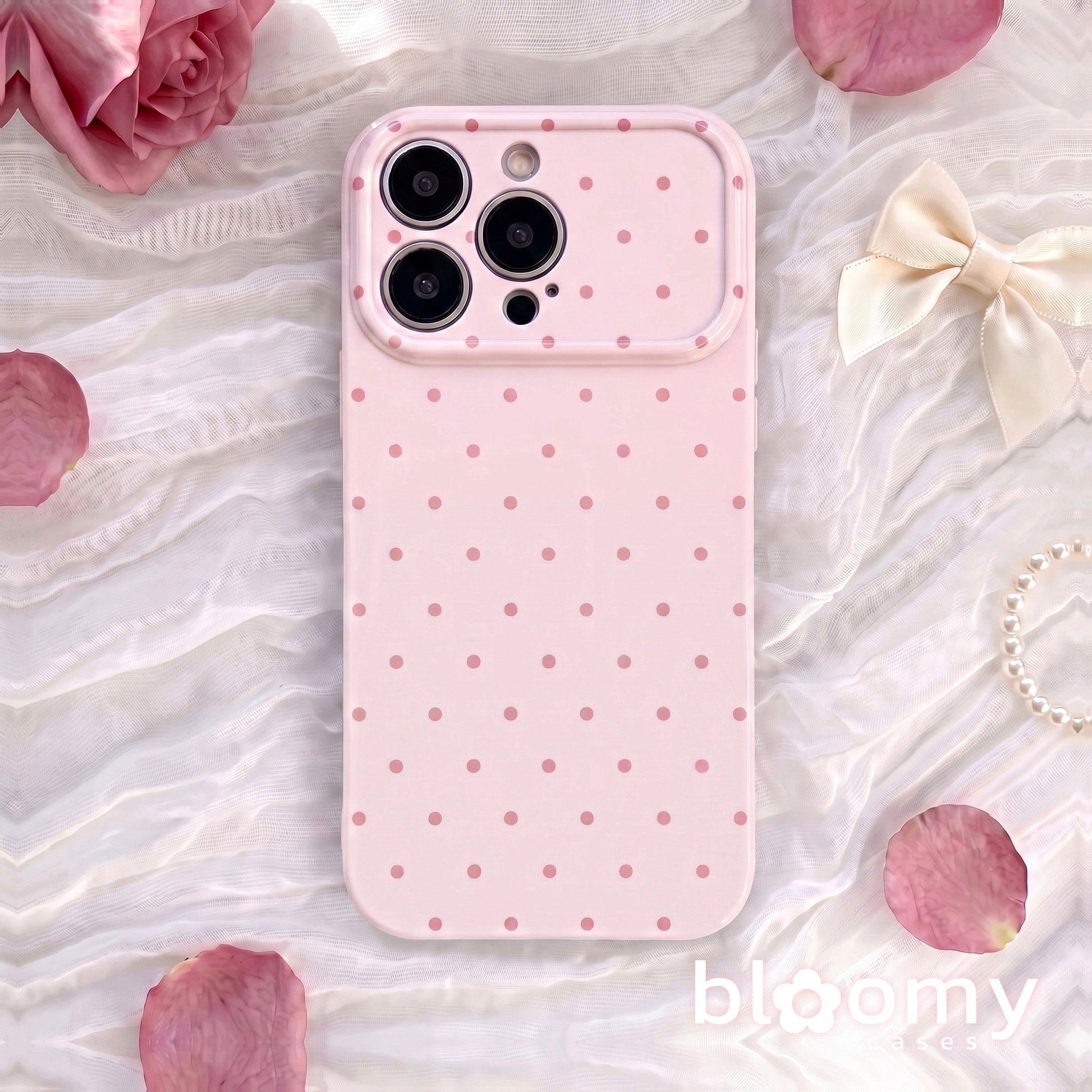 Blush Polka Dot iPhone Case - iPhone 16 series and earlier