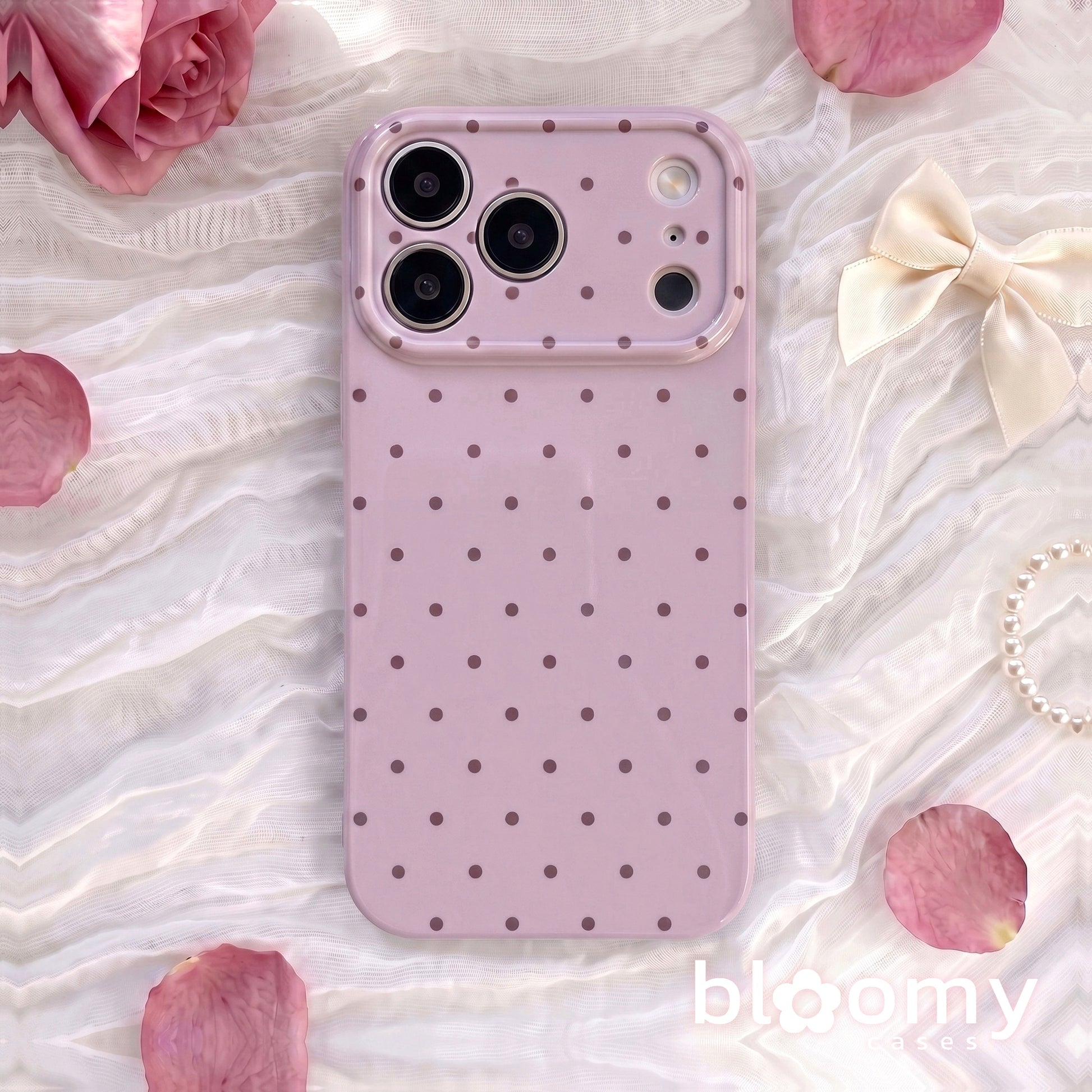 Mauve Polka Dot iPhone Case - iPhone 17 series