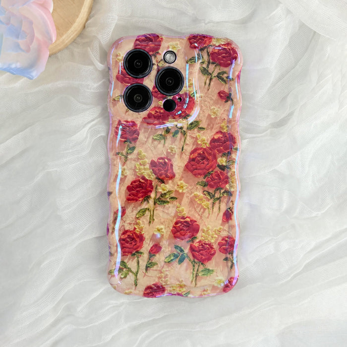 Red Roses Pink Hue iPhone Case
