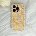 Weiße Primelgelbe iPhone-Hülle