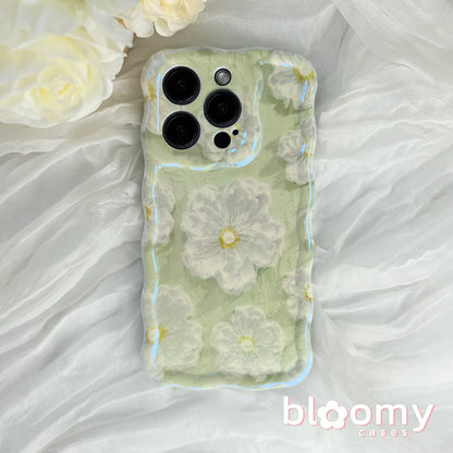 Hvid Primrose Green iPhone -sag