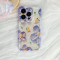 Oranges and Asters Purple iPhone Case