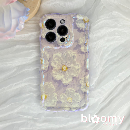 White Primrose Purple iPhone Case