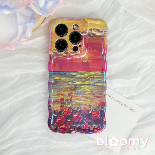 Shimmering Ocean Sunset iPhone Case