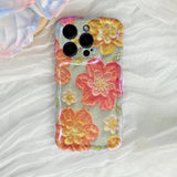 Blossoms Blue iPhone Case