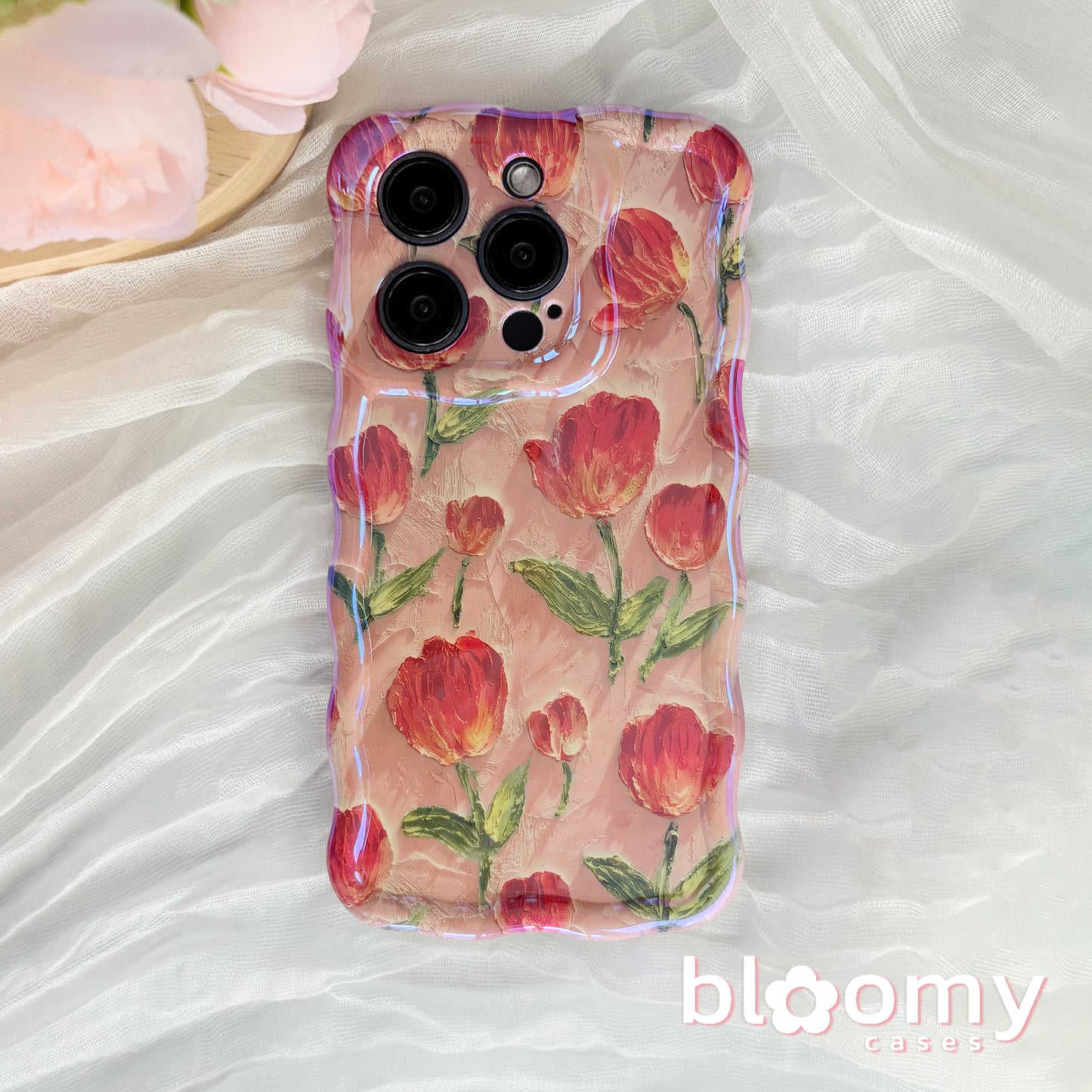 Red Tulips iPhone Case