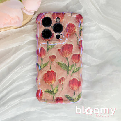 Red Tulips iPhone Case