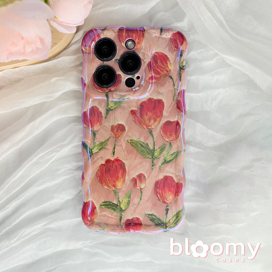 Red Tulips iPhone Case