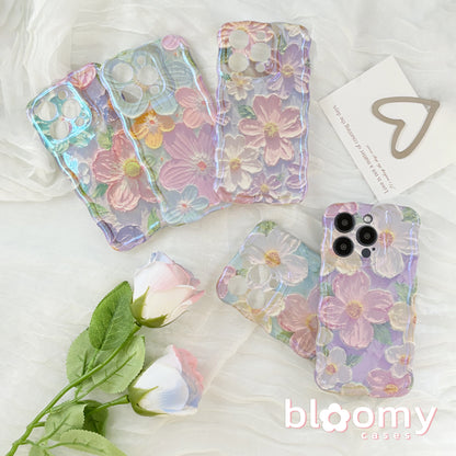 Blue & Pink Gerbera Daisies iPhone Case