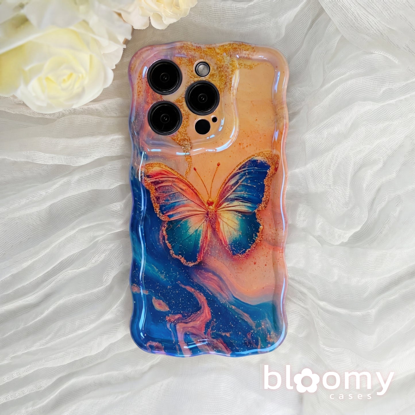 Sunset Butterfly iPhone Case