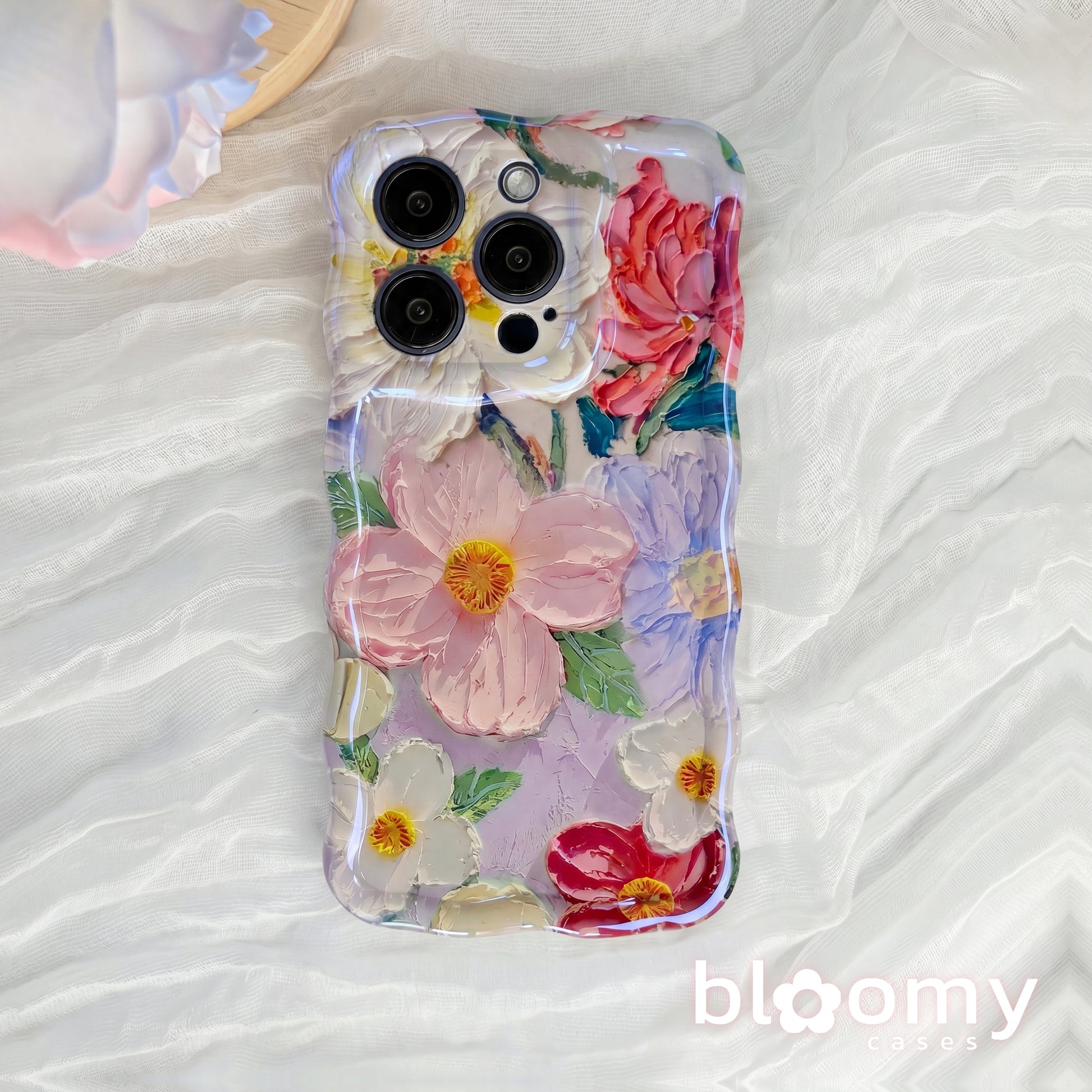 Peony Bouquet Lilac iPhone Case
