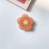 Orange Flower Acrylic Pop Socket