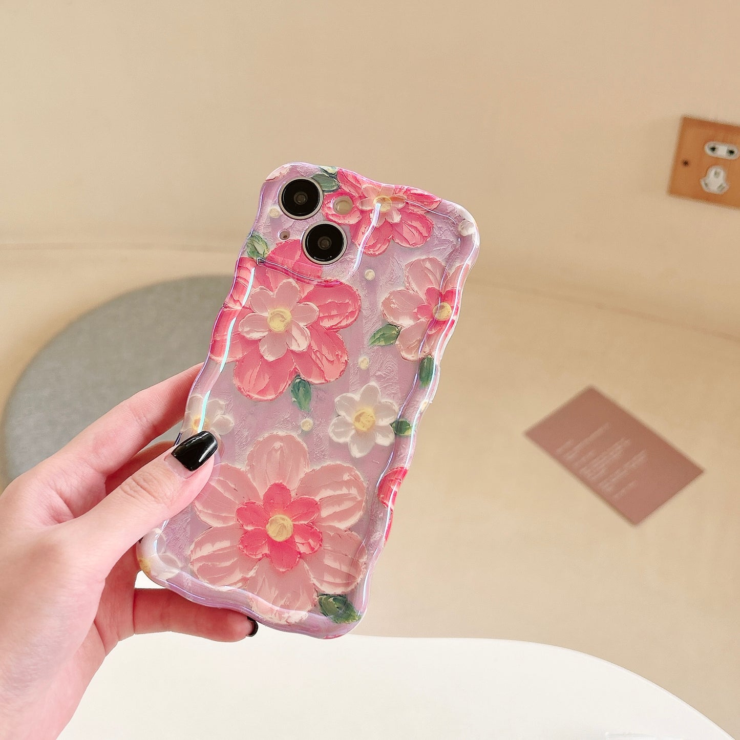 Blossoms Pink iPhone Case with floral botanical design