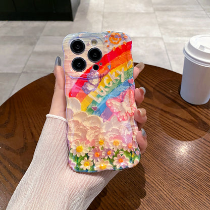 Lucky Rainbow iPhone Case in hand