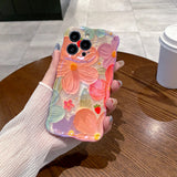Berry Blossom Pink iPhone Case in hand