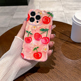 Sweet Cherries iPhone Case in hand