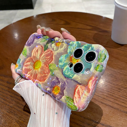 Colorful Primrose iPhone Case with floral botanical design