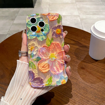 Colorful Primrose iPhone Case with floral botanical design