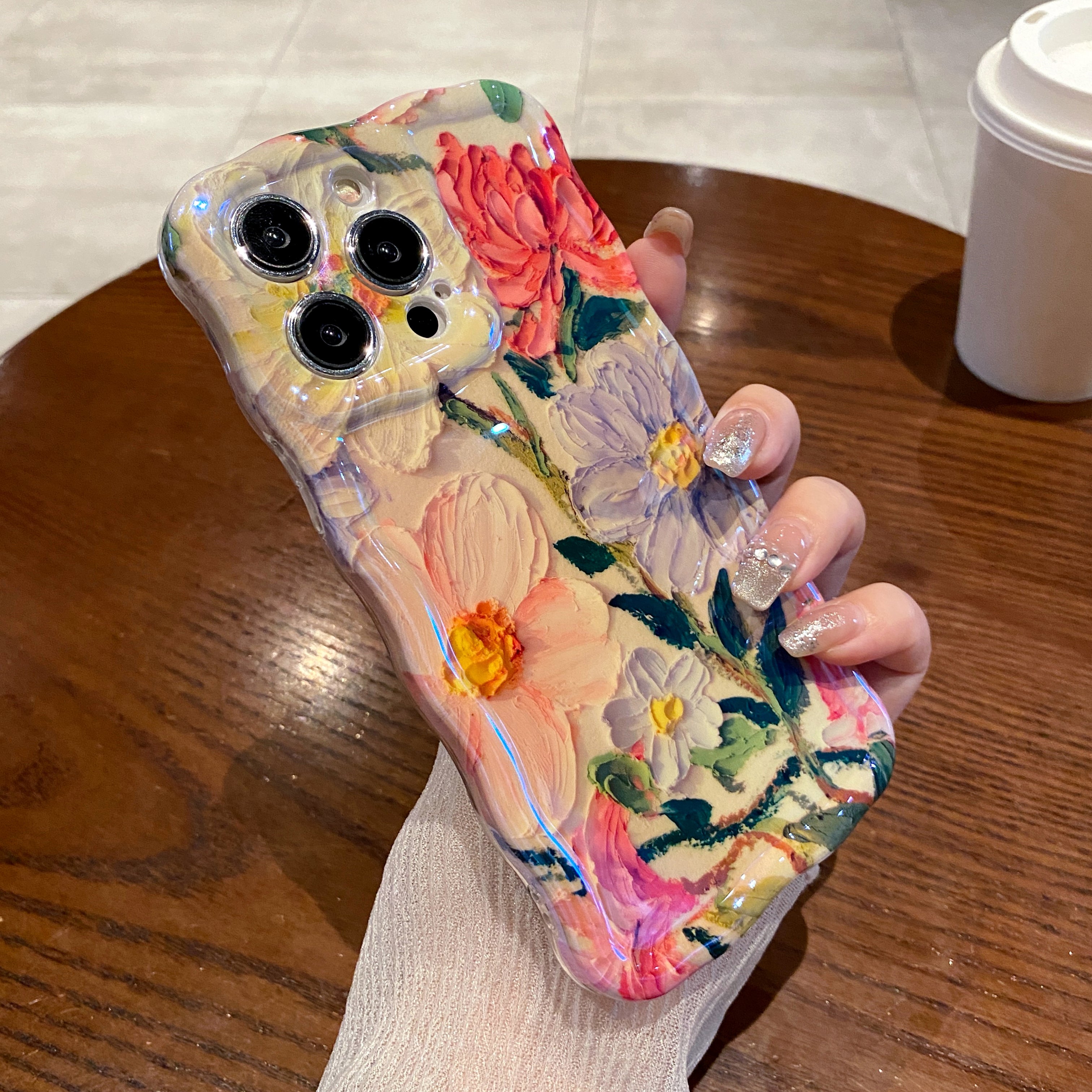 Cottage Blooms iPhone Case in hand