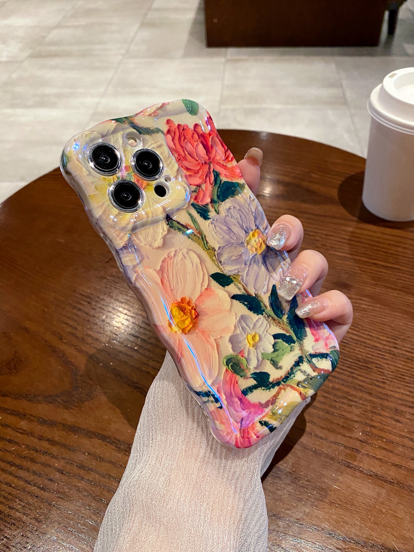 Cottage Blooms iPhone Case in hand