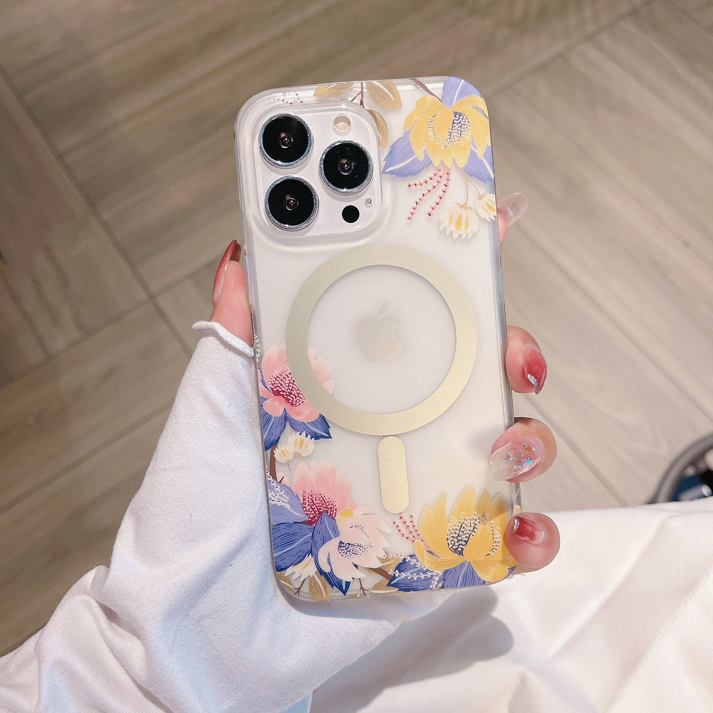 Pink & Yellow Anemone iPhone Case floral phone design