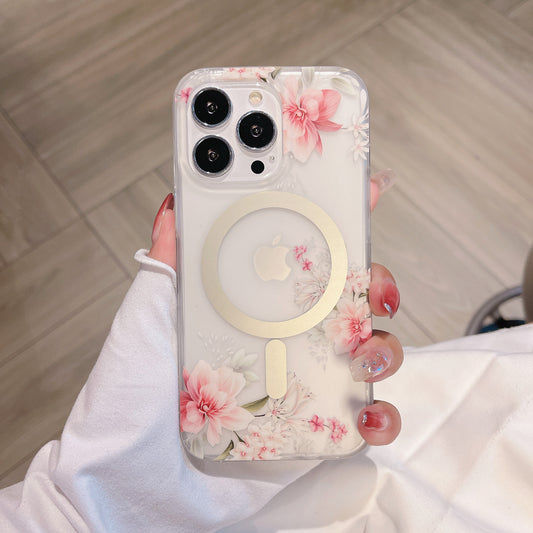 Cherry Blossom iPhone Case with pink floral design