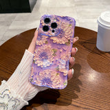 Orange & Pink Camellia iPhone Case floral phone design