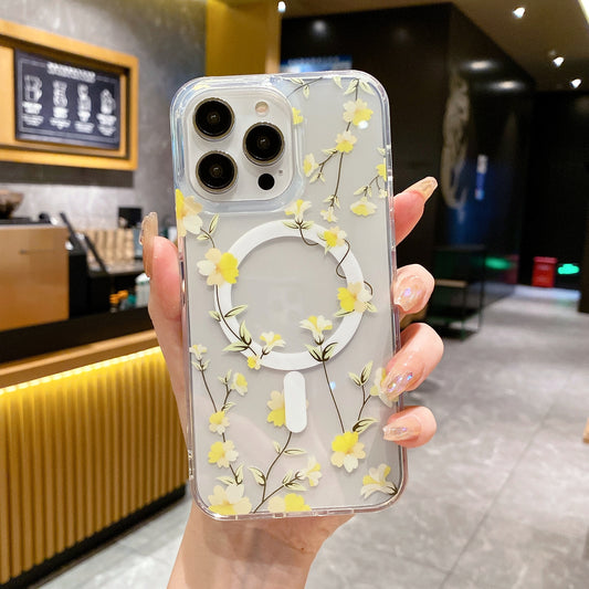 Evening Primrose iPhone Case with botanical floral design