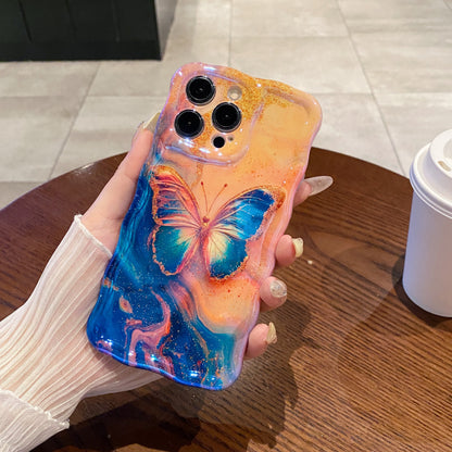 Sunset Butterfly iPhone Case in hand