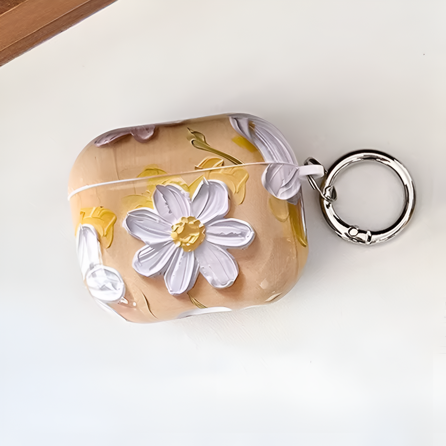 Daisy AirPod case with floral design and secure fit