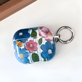 Pink & Blue Geraniums AirPod Case