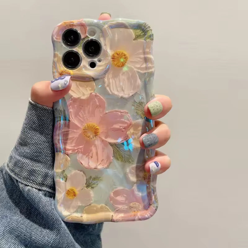 Philadelphus Blue iPhone Case floral botanical design