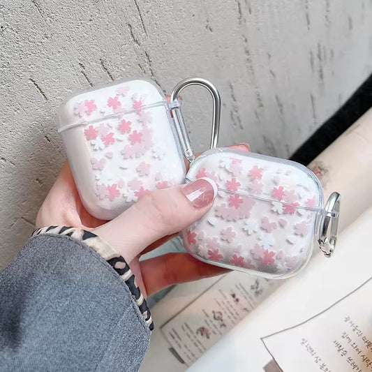 Hibiscus Clear AirPod Case