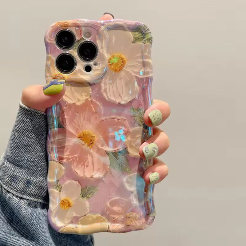 Philadelphus Pink iPhone case with floral botanical design