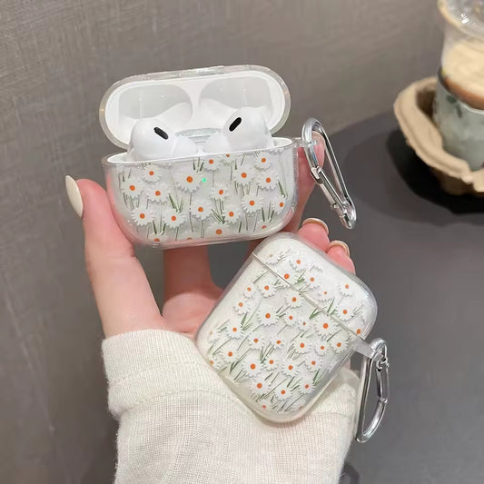 Daisies Clear AirPod Case