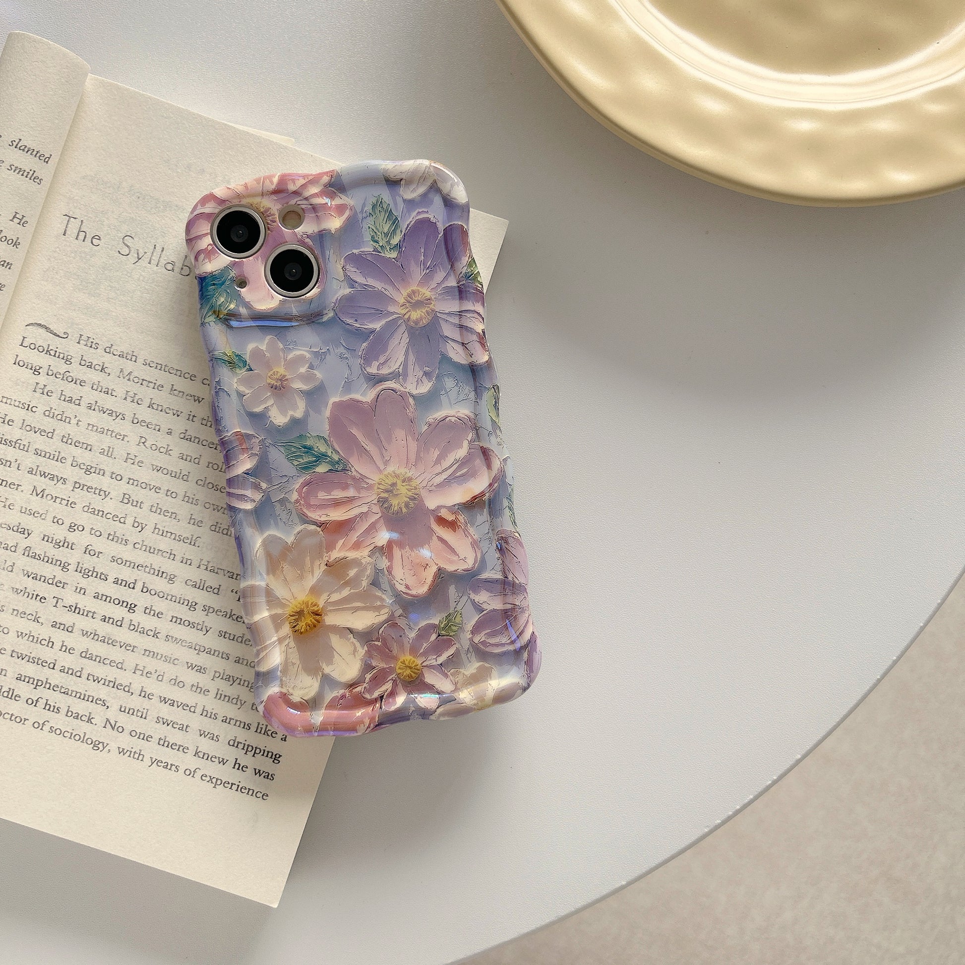 Multicolor Bright Philadelphus floral botanical iPhone case